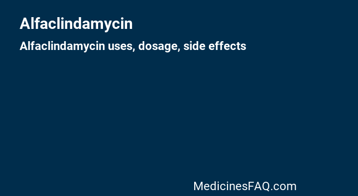 Alfaclindamycin