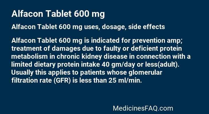 Alfacon Tablet 600 mg