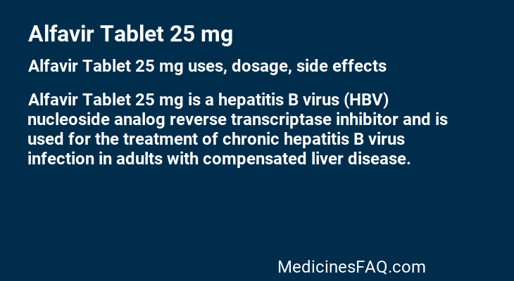 Alfavir Tablet 25 mg