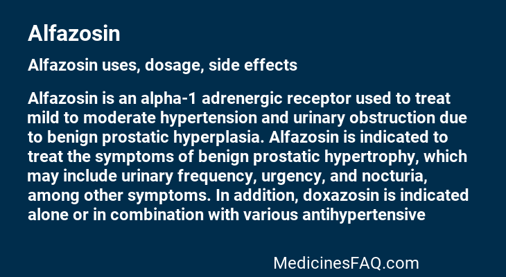 Alfazosin