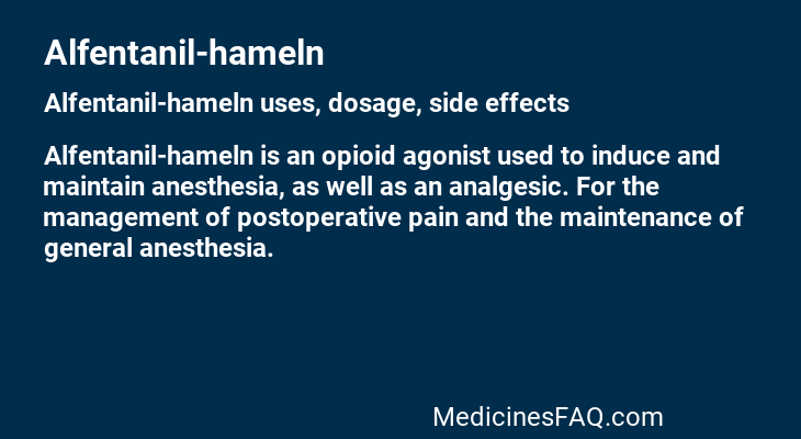 Alfentanil-hameln