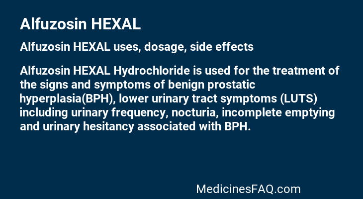 Alfuzosin HEXAL