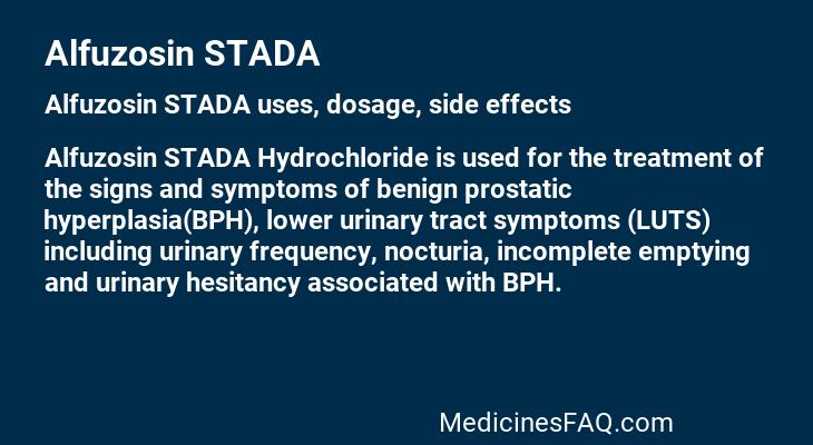 Alfuzosin STADA