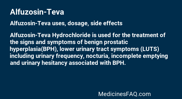 Alfuzosin-Teva