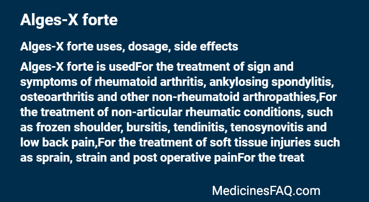 Alges-X forte