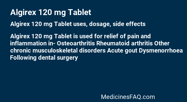 Algirex 120 mg Tablet