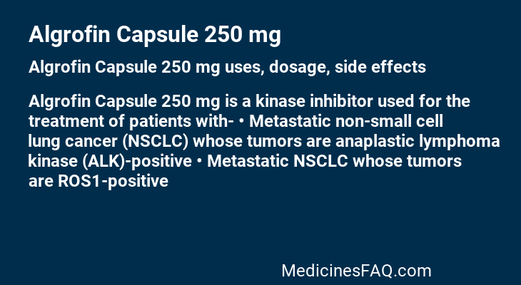 Algrofin Capsule 250 mg