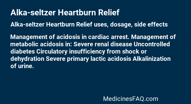 Alka-seltzer Heartburn Relief