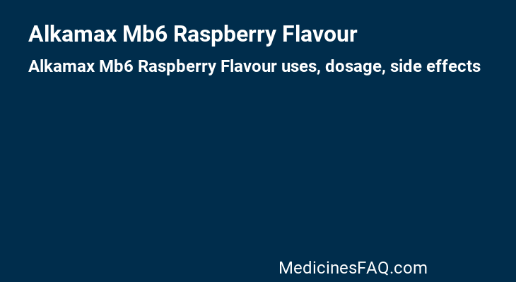 Alkamax Mb6 Raspberry Flavour