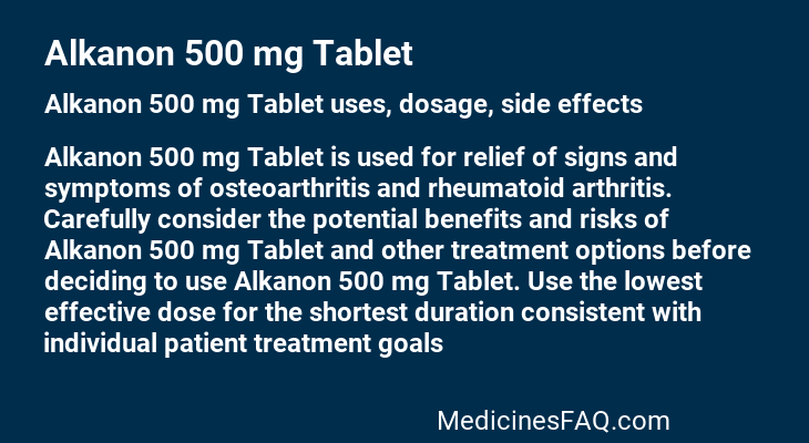 Alkanon 500 mg Tablet