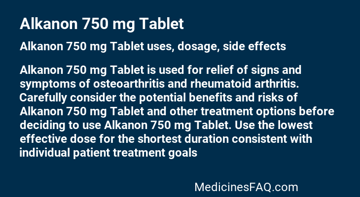 Alkanon 750 mg Tablet