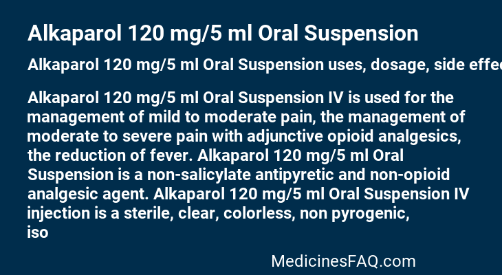 Alkaparol 120 mg/5 ml Oral Suspension