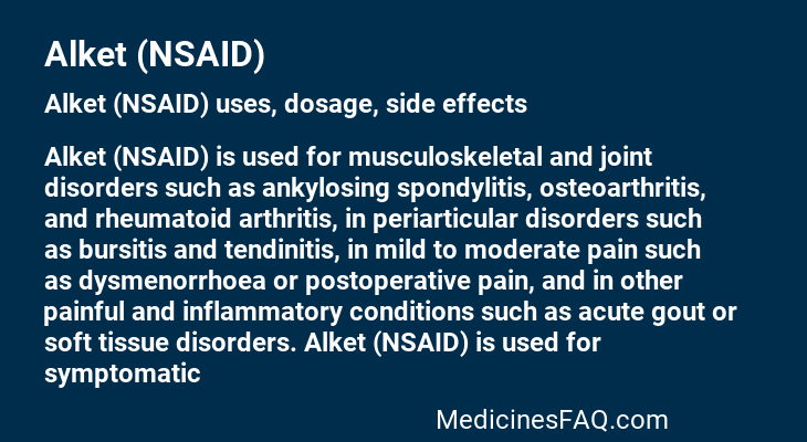 Alket (NSAID)