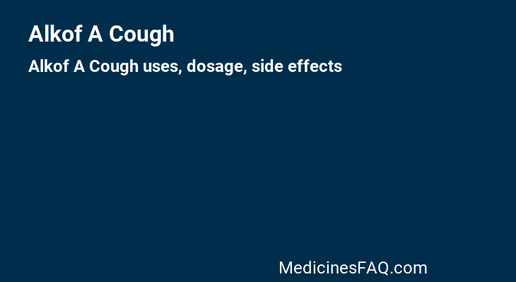 Alkof A Cough