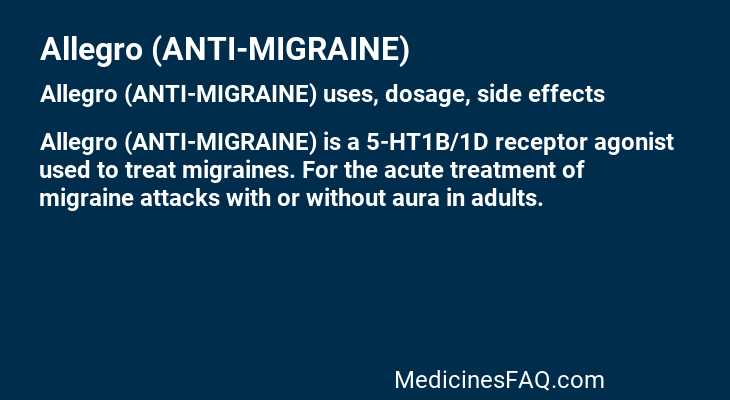 Allegro (ANTI-MIGRAINE)