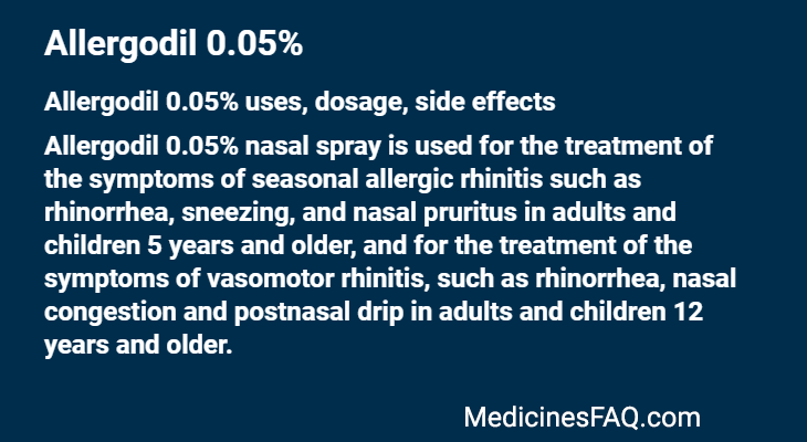 Allergodil 0.05%