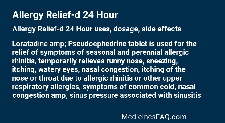 Allergy Relief-d 24 Hour
