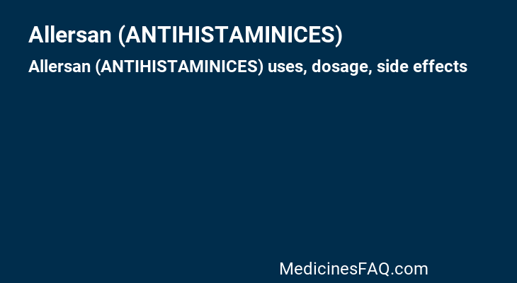 Allersan (ANTIHISTAMINICES)