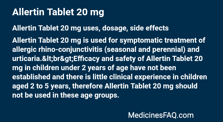 Allertin Tablet 20 mg