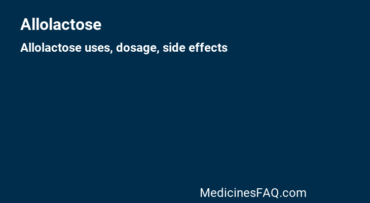 Allolactose