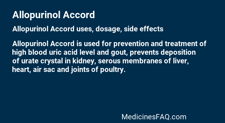 Allopurinol Accord