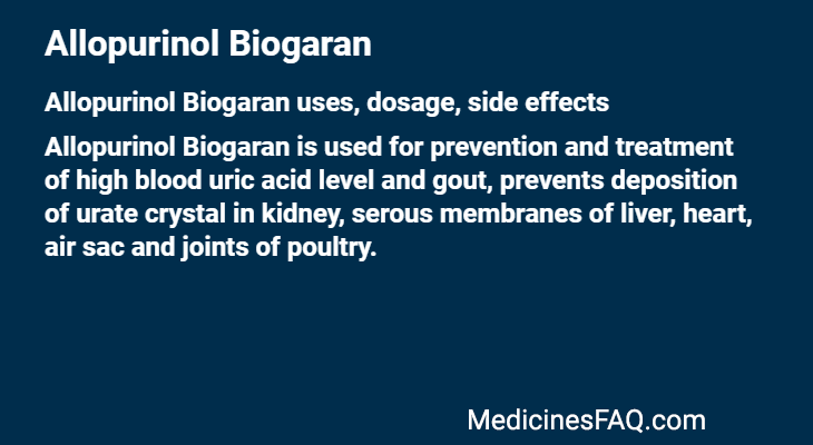 Allopurinol Biogaran