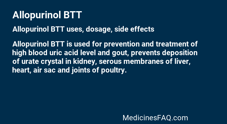 Allopurinol BTT