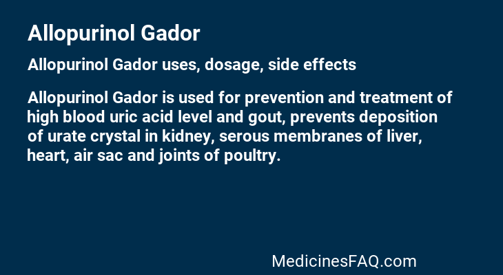 Allopurinol Gador