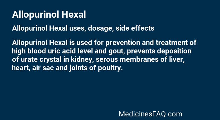 Allopurinol Hexal