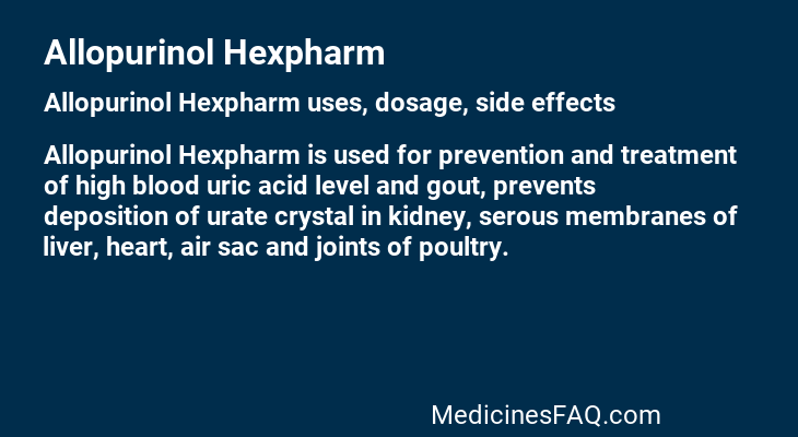 Allopurinol Hexpharm