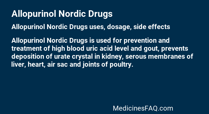 Allopurinol Nordic Drugs