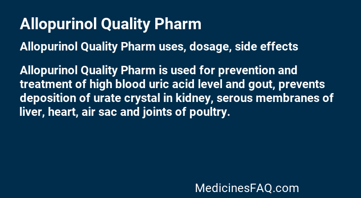 Allopurinol Quality Pharm