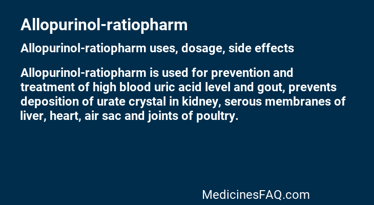 Allopurinol-ratiopharm