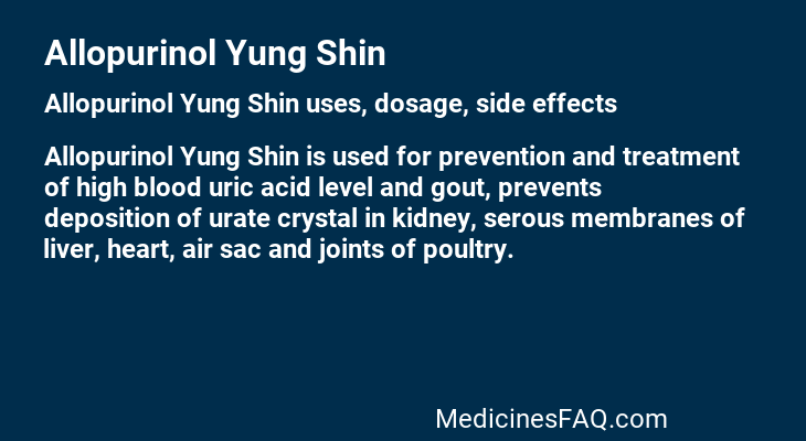 Allopurinol Yung Shin