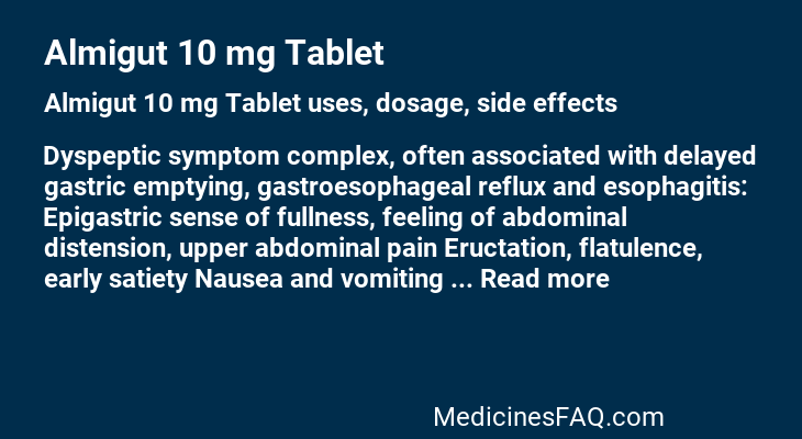 Almigut 10 mg Tablet