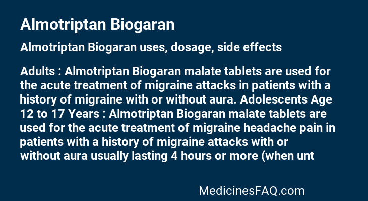 Almotriptan Biogaran