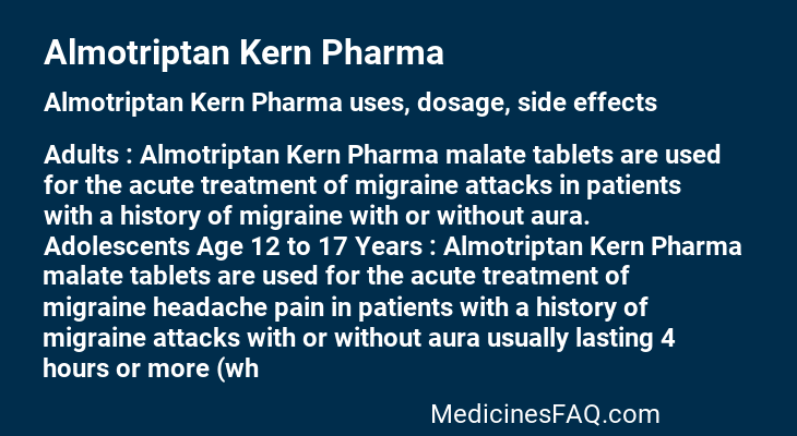 Almotriptan Kern Pharma