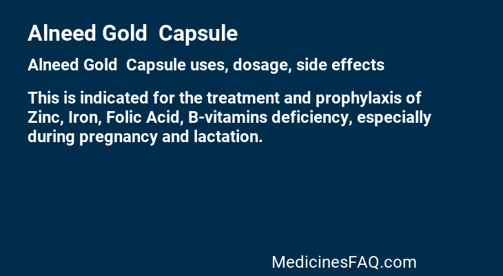 Alneed Gold  Capsule