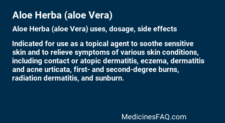 Aloe Herba (aloe Vera)