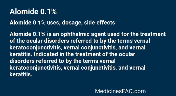 Alomide 0.1%