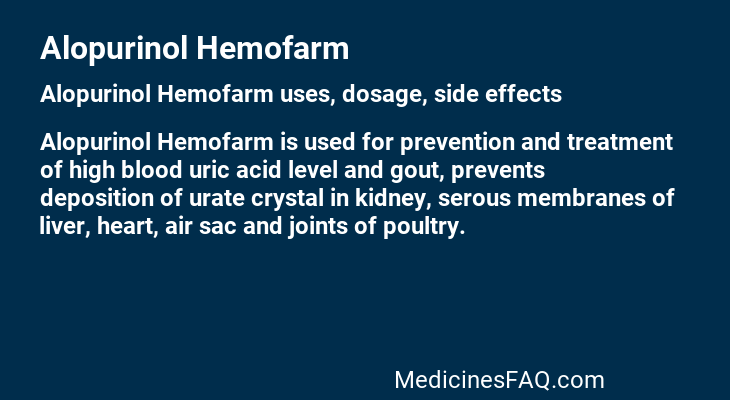 Alopurinol Hemofarm