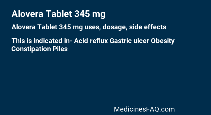 Alovera Tablet 345 mg