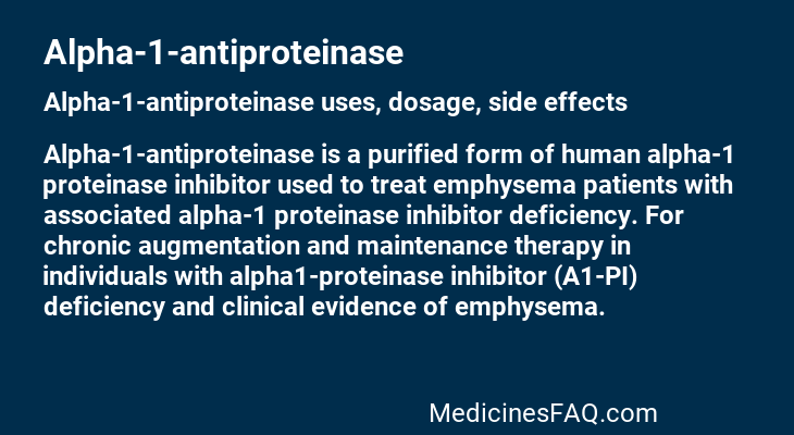 Alpha-1-antiproteinase