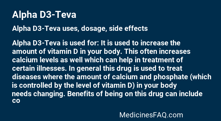 Alpha D3-Teva