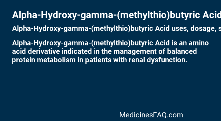 Alpha-Hydroxy-gamma-(methylthio)butyric Acid