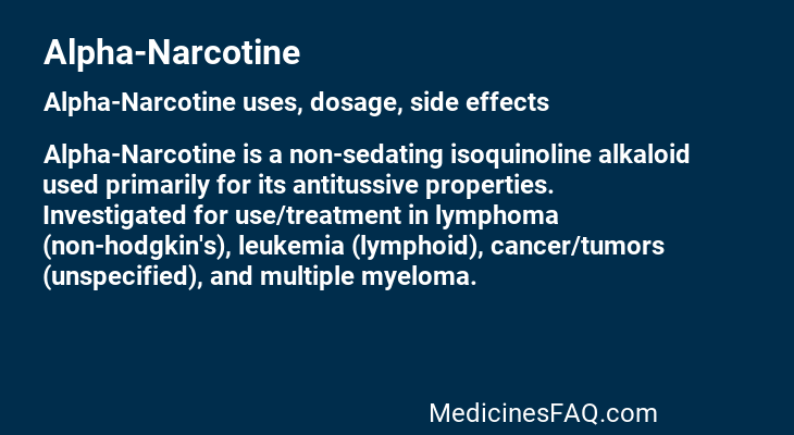 Alpha-Narcotine