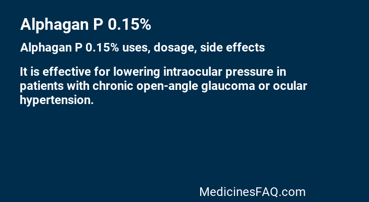 Alphagan P 0.15%