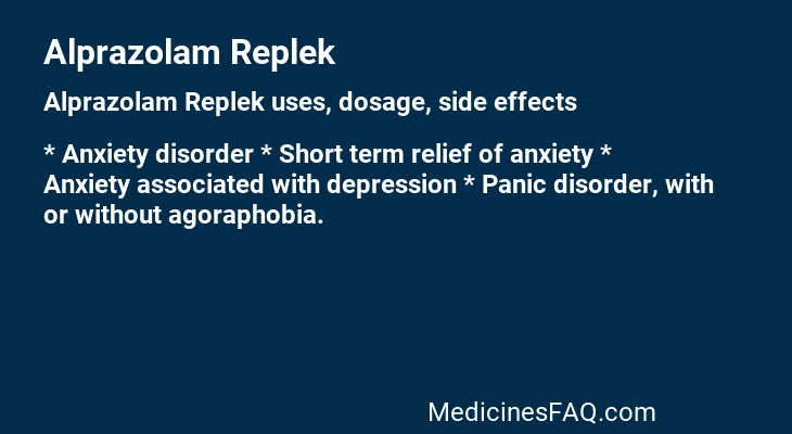 Alprazolam Replek