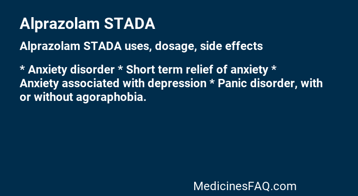 Alprazolam STADA