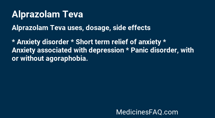 Alprazolam Teva